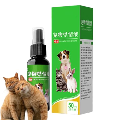 Hund beruhigend Spray - Haustierentspannungshilfe, Angstkontrollformel | Natürliche Hunde -Beruhigungslösung, schnell wirkender Stressabbau, Verhaltenstrainingsspray während der Reise -Tierarztbesuche