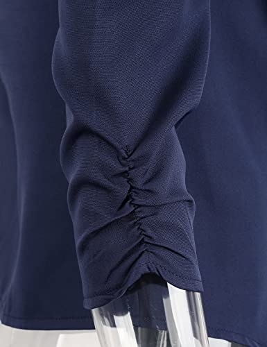 Womens Casual Blazer Lightweight 3/4 Sleeves Short Open Front Office Jacket3