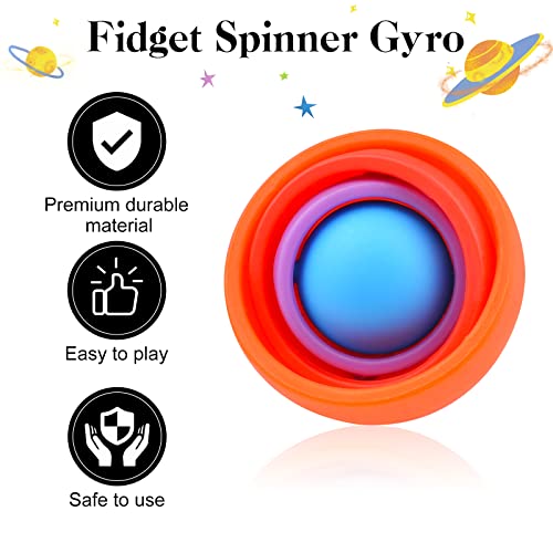 Image of Fidget Toy for Adults, Sensory Toys for Teens 8-12, Easter Basket Stuffers Gift Ideas for Boys Girls Teens Kids, ADHD Autism Quiet Stress Relief Finger Toy Hand Fidget Spinner