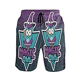 Magische Eule Maskottchen Vogel Herren Badeshorts Badehose mit Mesh-Futter Boardshorts...