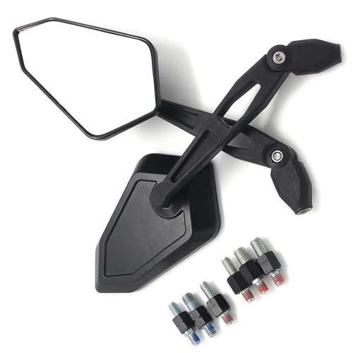 Espejo retrovisor de moto universal compatible con Honda NX650 CBF125 CBF250 CBX 5