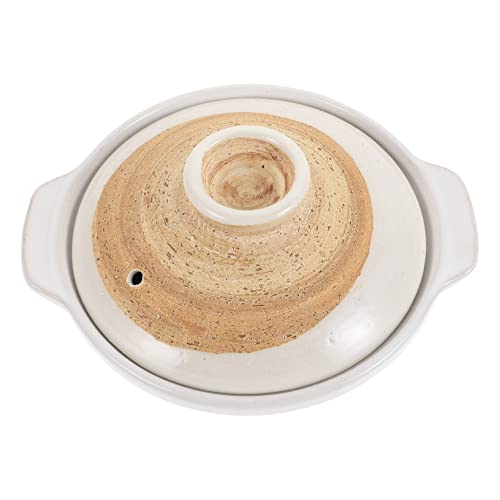 Cabilock Cacerola de Cerámica con Tapa para Guisos y Sopa para Cocina y Cocción Uniforme