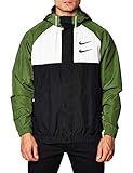 nike windbreaker herren sale Mesh lining Nike Herren M NSW Swoosh JKT HD WVN Sport Jacket, Black/White/Treeline/Black, S