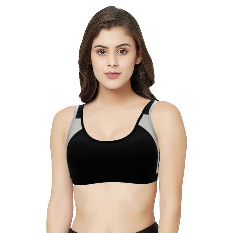 groversons paris beauty Women's Padded Non-Wired Racer Back Sports Bra (BR173)-picture-40