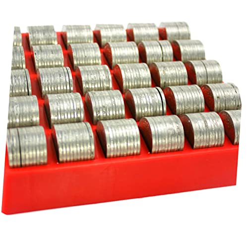 Organizador de monedas plástico 2 piezas diseño color miniatura 6