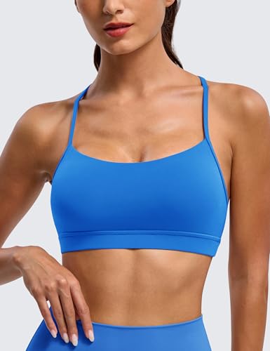 Image of BAYDI Clouduxi Y Back Sports Bra for Women - Padded Racerback Spaghetti Strap Low Impact Workout Yoga Bra, A-C Cups