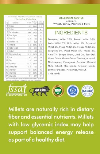 Image of JEENI Sugaramla 1kg | Millet-Based Health Mix with Amla | Wholesome Daily Nutrition | Natural Ingredients | 1000g Pack