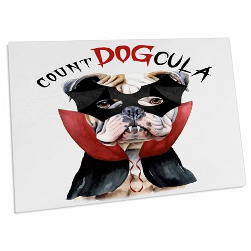 3dRose English Bulldog Dressed Halloween Desk Pad miniatura 1