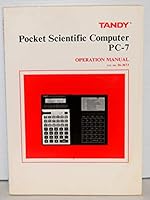 Tandy Pocket Scientific Computer PC-7 Operation Manual Cat. No. 26-3673 B000XY9R7K Book Cover
