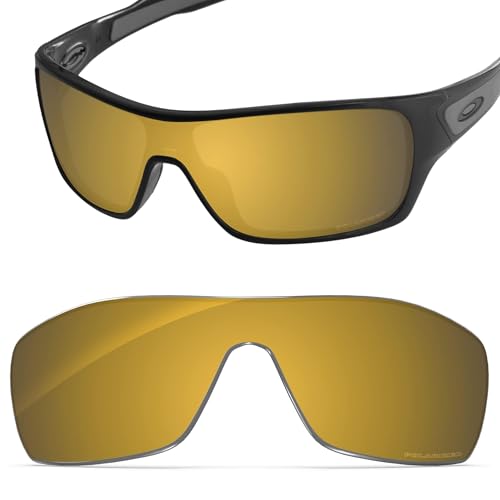 Image of Performance Replacement Lenses Compatible with Oakley Turbine Rotor OO9307 Polarized Etched