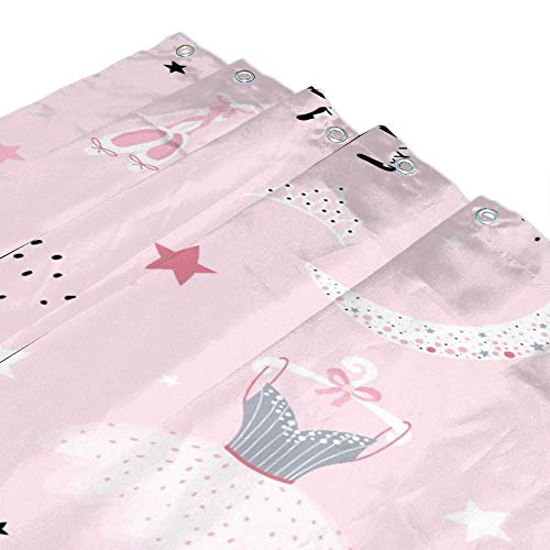 Rideau de douche lavable en machine en polyester imperméable robuste - 4