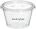 Reditainer - Plastic Disposable Portion Cups - Jello Shot Cup - The Perfect Souffle Cup (4 OUNCE, Package of 50 Cups With Lids)