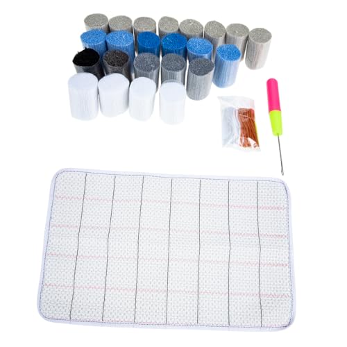 iplusmile Kit DIY de Latch Hook para Alfombras con Hilo para Tejer Manualidades Decorativas para Crear Alfombras Cojines y Regalos Personalizados