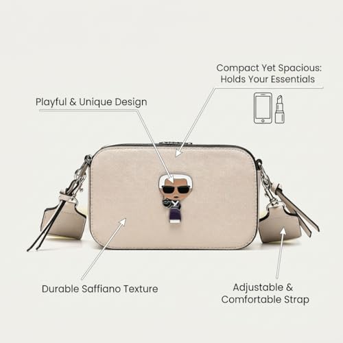 Image of Coivin & Kiein Crossbody Bags Women Trendy Snapshot Camera Bag, Small Shoulder Handbags Satchel (beige-2)