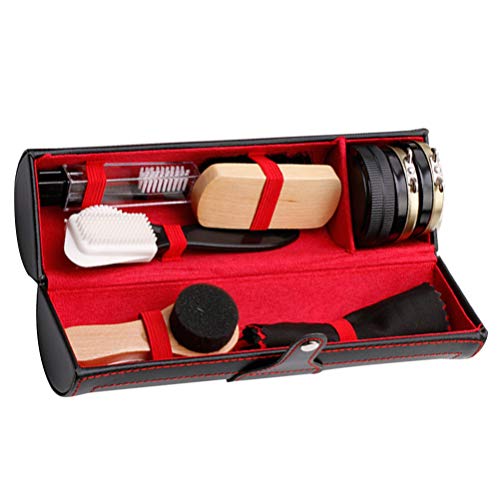 Holibanna Spazzole Per Scarpe e Crema Di Pulizia Strumento Portatile Per Lucidare Scarpe e Stivali Spazzola Angolo Di Pulizia Durevole Per Uso Prolungato