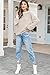 Fall Clothes for Women 2025 Trendy Fashion Oversized Sweaters Color Block Long Sleeve Knited Pullover Tops Winter Outfits,Apricot,XX-Large