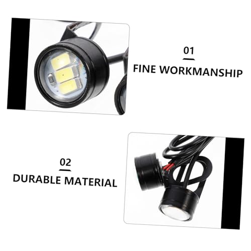 ULTECHNOVO 4Pcs Luz De Circulação Diurna Durante O Dia Luz Modificada Da Motocicleta Reequipamento L