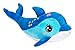 impexit - Peluche de delfín con estrellas (azul, 60 cm)