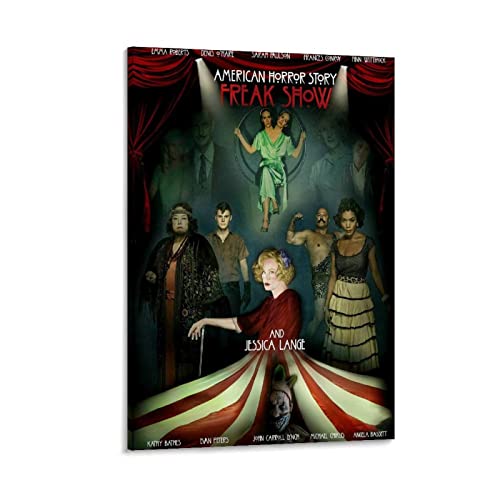 AHS Freak Show Poster American Horror Story Poster Decorazione da parete Decorazione da parete su tela, 40 x 60 cm