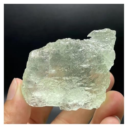 Fluorita natural de 155g: piedra de cristal para regalo del hogar y collar con soporte 2