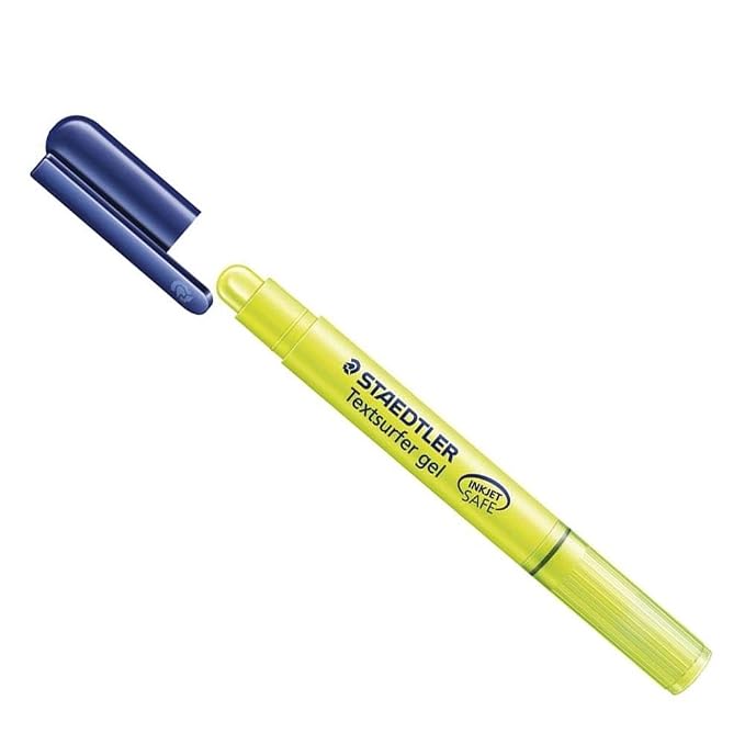 Staedtler Gel Highlighter Textsurfer Gel, Fluorescent Yellow (264-1)
