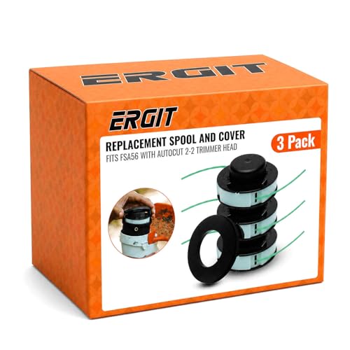 ERGIT Replacement Spool and Cap for Stihl FSA 56 with Autocut 2-2 Trimmer Head