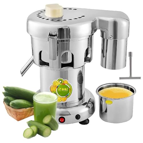 UMJIGF Juice Extractor, Heavy Duty Juicer Machine, Stainless Steel Electric Citrus Juicer with 2L Large Feed Chute - Perfect for Hotels and Juice Shops - Includes Filter,