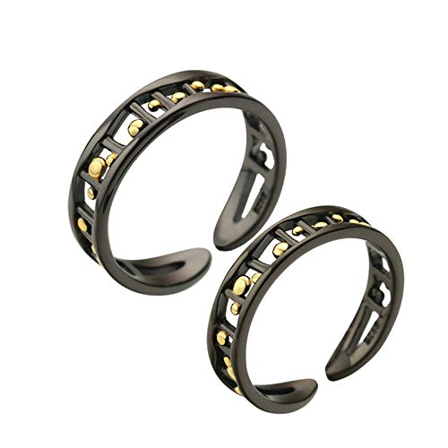 Bague couple réglable en argent 925 KnSam s'ajuste parfaitement à chaque doigt