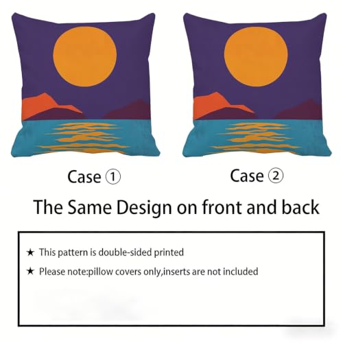 Housse de Coussin 50x50 cm Violet Anti-Accroc avec Zip Invisible - 5