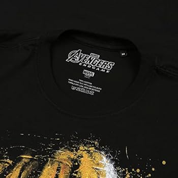 F4NT4STIC MARVEL AVENGERS ENDGAME INFINITY GAUNTLET SPLATTER - T-shirt print - black/zwart