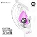 Decibullz - Custom Molded Earplugs, 31dB Highest NRR, Comfortable Hearing Protection for Shooting, Travel, Swimming, Work and Concerts (Pink)