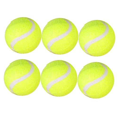 KICHOUSE Tennis Ball Training Game 6PCS Heavy Duty Practice Tennis Balls Tennis Balls for Sale Tennis Ball Hoer Tennis Balls Bulk