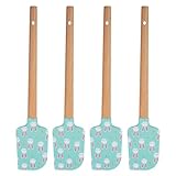 DOITOOL Easter Silicone Spatulas: 4Pcs Easter Baking Spatula Easter Bunny Design Non Stick Silicone...