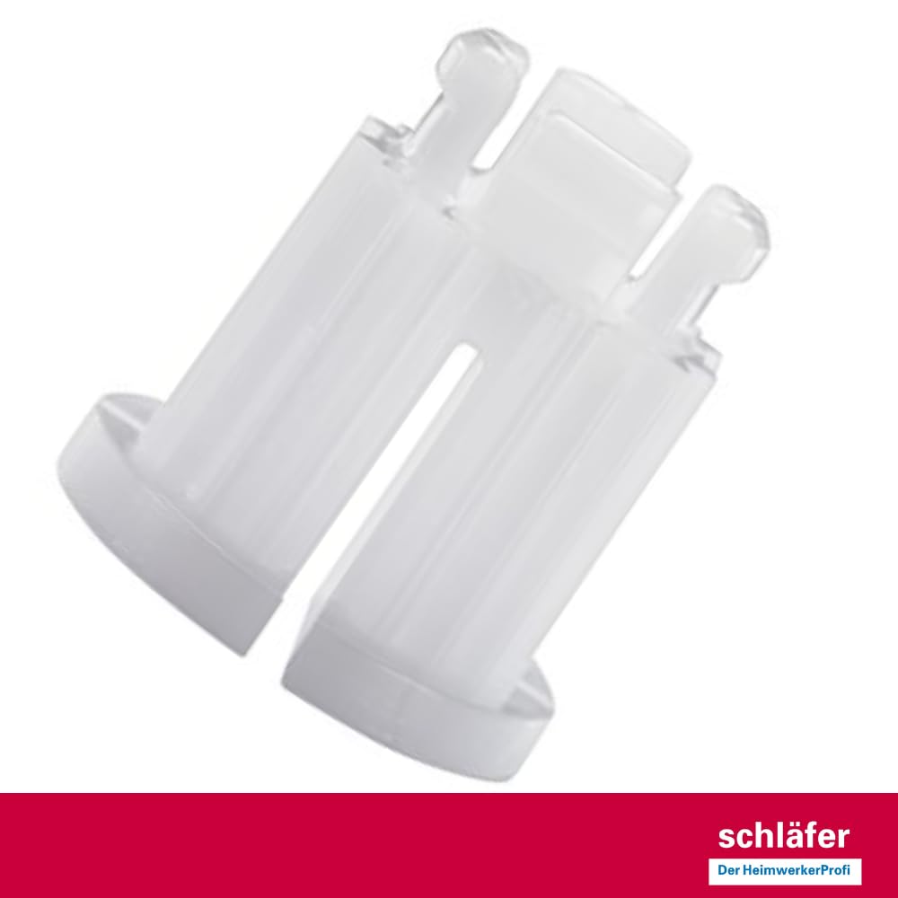 Schläfer 451415 | Inserto a scatto in Plastica brocciato 13/20 per Manopola Rubinetto Set di boccole per Vitone 1/2". Adatto per Rubinetteria del Bagno e della Cucina con due Maniglie. Conf. 4pz.