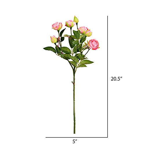 Vickerman 20.5'' Artificial Tea Rose Spray. Includes 3 Sprays per Pack. by Vickerman - Image 2
