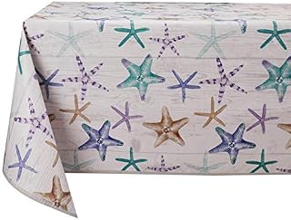 Vinylla Starfish Easy Wipe Clean Vinyl Tablecloth