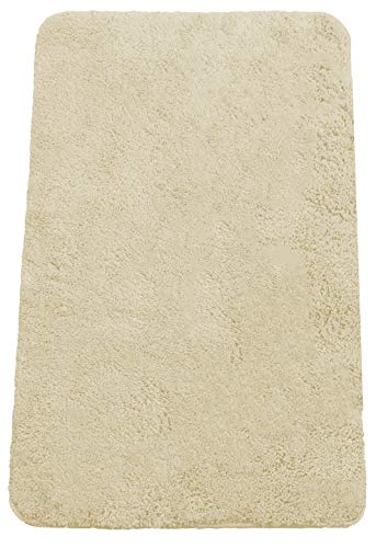 Brandsseller Badematte 60x90 cm Badvorleger Badezimmerteppich Badteppich Beige