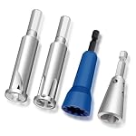 4 Pcs Wire Twister Tool for Drill, Wire Nut Twister Wire Stripper Tool Connector Driver with 1/4" Chuck Cable Quick Stripping Electricians Tools