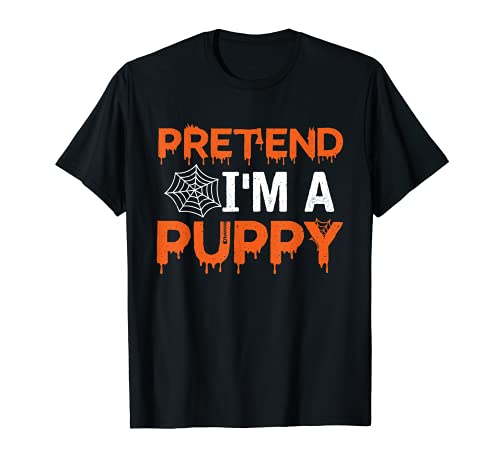 Pretend I'm a Puppy Funny Matching Family Halloween T-Shirt