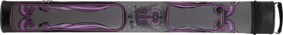 Athena Cases ATHC13 2 Butts & 2 Shafts Athena Battle Axe Hard Case - Grey, Black & Purple