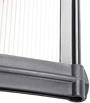 Auvent Porte/fenêtre En Polycarbonate Creux - Protection UV, Pluie, Vent, Dimensions 60x100cm, Cadre PP Renforcé Aluminium