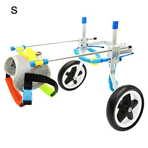Homend Adjustable Dog Wheelchair (S), Hip Height:10.6"-17.32", Hip Width: 6.3"-9", Hind Legs Rehabilitation