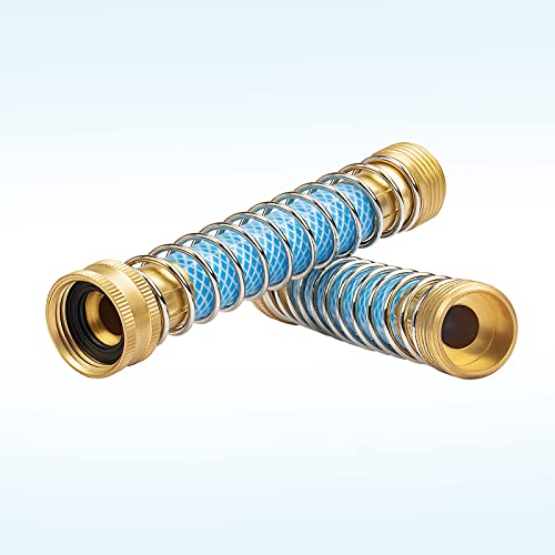 Fevone Garden Hose Extension, Flexible Hose Protector With Coil Spring, Drinking Water Safe, 2 Pack #TOP1