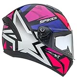 Peels Capacete Moto Fechado Spike II 1ST Preto/Pink 58