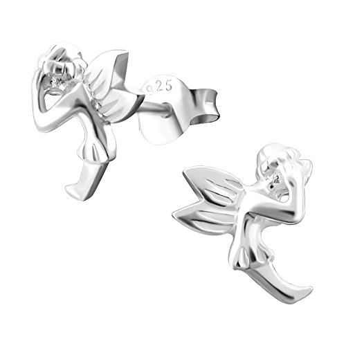 Laimons Pendientes para mujer Hada Brillante Plata de ley 925