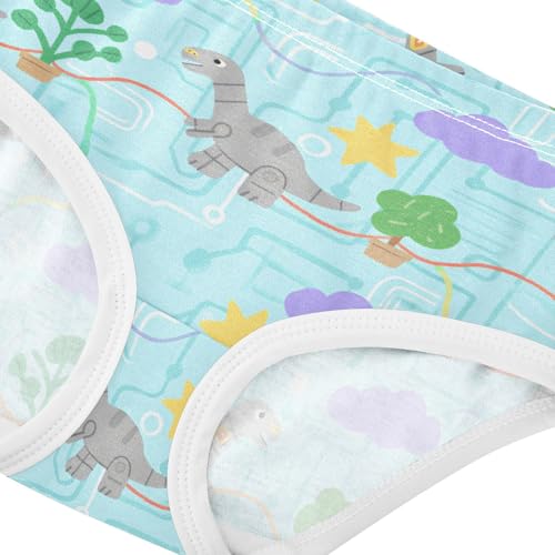 GuoChe Organic Cotton Panties Panties Organic Cotton Toddler Underwear for Kids in Sizes 2T,3T, 4T, 5T, 6Y and 8Y4