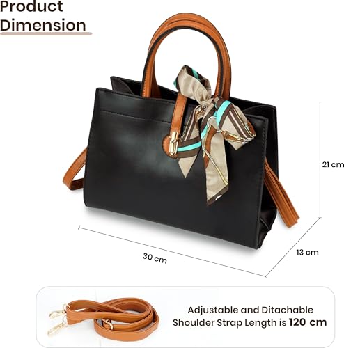 Image of Storite Women Handbag | PU Leather Top Handle Sling Bag | Stylish Crossbody Shoulder Purse for Ladies & Girls | Fashion Handbag for Office, Shopping & Travel