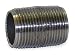 1 in Black Steel Close Pipe Nipple, 1.5 in Overall Pipe Length, Threaded on Both Ends, Welded, Pipe-Each
