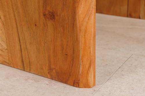 Riess Ambiente 2er Set Beistelltische Mammut - 55cm - braun - Akazie Massivholz - Couchtische Dekotische platzsparend – Bild 7