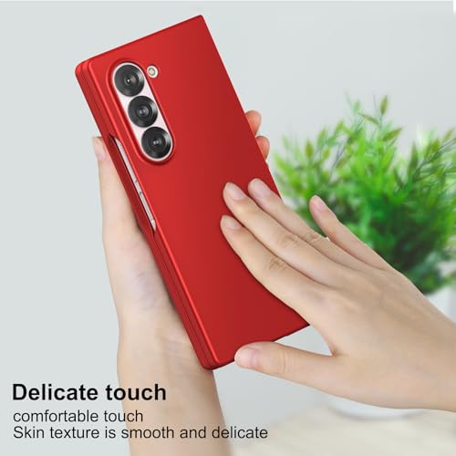 Coque Galaxy Z Fold 6 rigide et premium en polycarbonate mat rouge - 6
